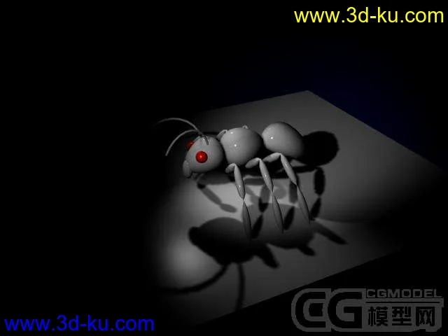 一只没贴图的小蚂蚁模型的图片1
