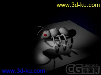 3D打印模型一只没贴图的小蚂蚁的图片