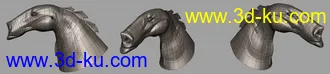 3D打印模型马头的图片