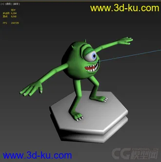 3D打印模型大眼怪的图片