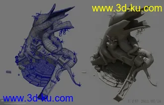 3D打印模型树场景的图片