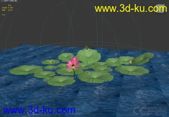 3D打印模型荷塘月色的图片