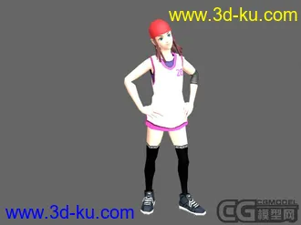 3D打印模型街球MM的图片
