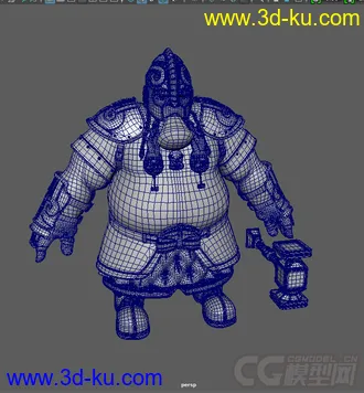 3D打印模型一个矮人的图片