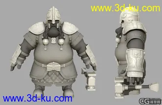 3D打印模型一个矮人的图片
