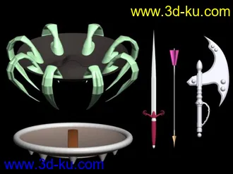 3D打印模型武器合集，喜欢就拿去吧的图片