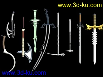 3D打印模型武器合集，喜欢就拿去吧的图片