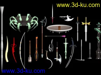 3D打印模型武器合集，喜欢就拿去吧的图片