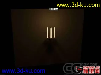 3D打印模型漂亮的烛台（带灯光哦～～～）的图片