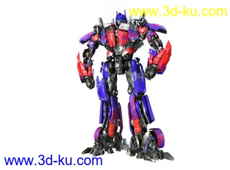 3D打印模型自制擎天柱变形动画···比较粗糙的图片