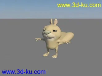 Squirrely外国可爱松鼠绑定模型的图片
