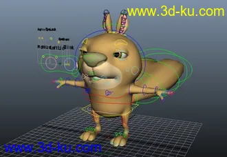 Squirrely外国可爱松鼠绑定模型的图片