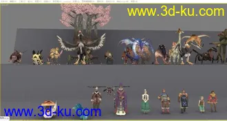 3D打印模型最终幻想全家福的图片