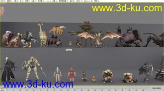 3D打印模型最终幻想全家福的图片