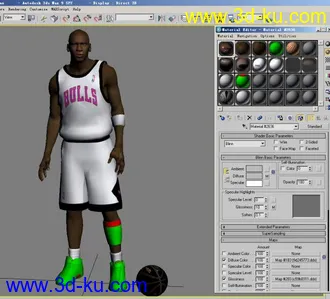 3D打印模型NBA2K11的乔丹~和公牛的主场~的图片