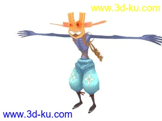 3D打印模型木头人的图片