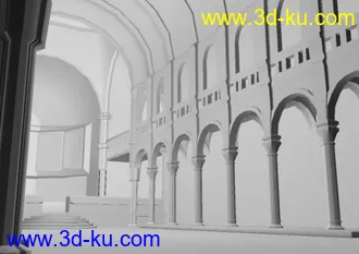 3D打印模型教堂 内部   新手  多多见谅的图片