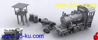 3D打印模型火车的图片