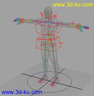 3D打印模型人物骨骼绑定 原文件 加 文件步骤的图片
