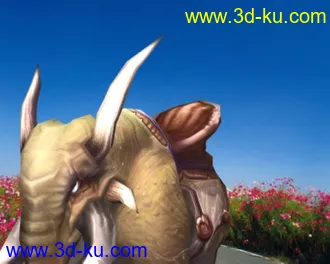3D打印模型大象行走,含贴图，关键是有动画！的图片