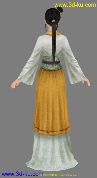 一个漂亮的古代女模型的图片