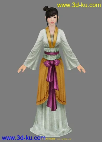 一个漂亮的古代女模型的图片