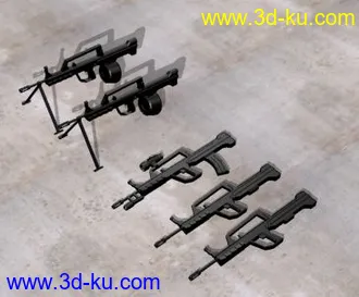 3D打印模型反响不错，感谢大家的支持~！今天来一套枪械的！欢迎围观~的图片