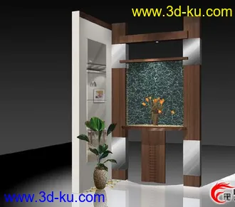 3D打印模型各种现代家具组合的图片