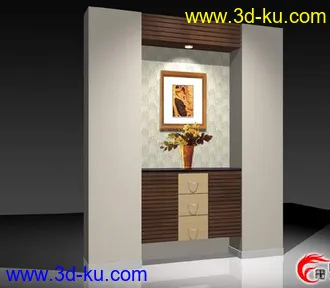 3D打印模型各种现代家具组合的图片