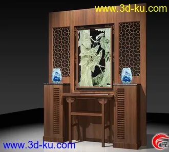 3D打印模型各种现代家具组合的图片