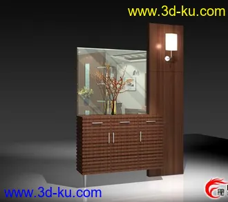 3D打印模型各种现代家具组合的图片