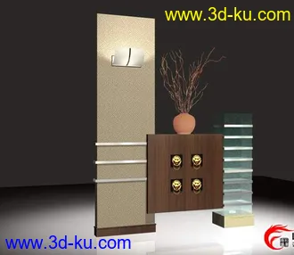 3D打印模型各种现代家具组合的图片