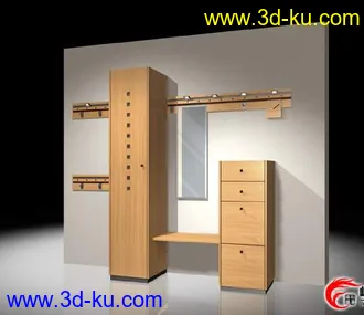 3D打印模型各种现代家具组合的图片