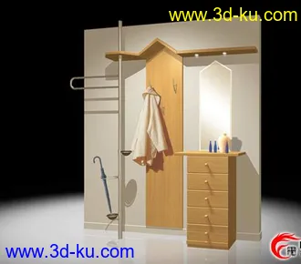 3D打印模型各种现代家具组合的图片