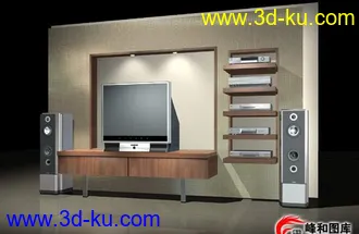 3D打印模型各种现代家具组合的图片