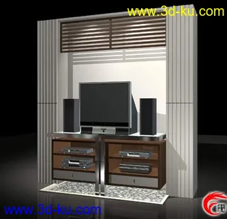 3D打印模型各种现代家具组合的图片
