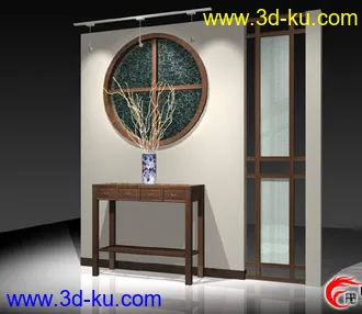 3D打印模型各种现代家具组合的图片