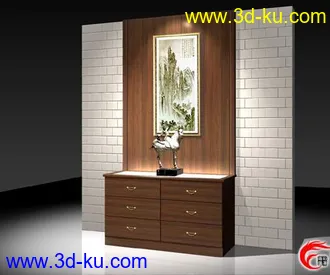 3D打印模型各种现代家具组合的图片
