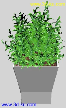 3D打印模型自制小叶装饰灌木 22456面的图片