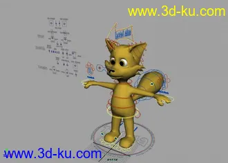 3D打印模型卡通狐狸的图片