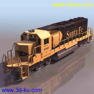 3D打印模型一堆火车~3Ds~的图片