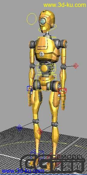 3D打印模型绑定好的机器人的图片