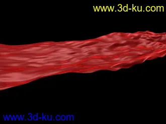 3D打印模型模拟丝绸飘动的图片