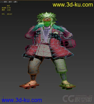 3D打印模型Naruto Character (Jiraiya)的图片