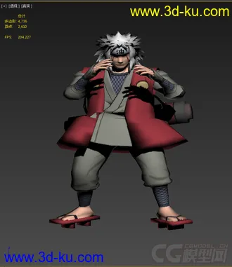 3D打印模型Naruto Character (Jiraiya)的图片
