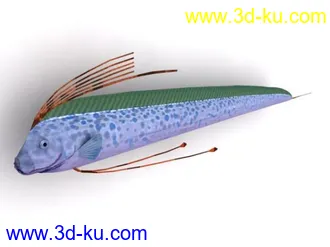 3D打印模型蓝色的鱼的图片