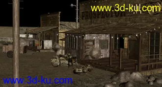 3D打印模型辐射新拉斯维加 清泉镇的图片