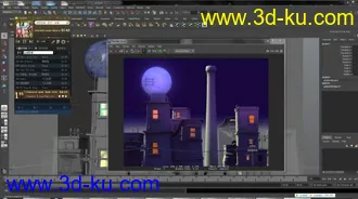 3D打印模型夜景的图片