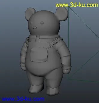 3D打印模型熊娃娃~的图片