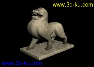 3D打印模型石狮的图片